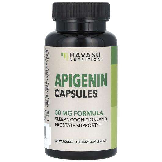 Основне фото товара Havasu Nutrition, Apigenin 50 mg, Апігенін, 60 капсул
