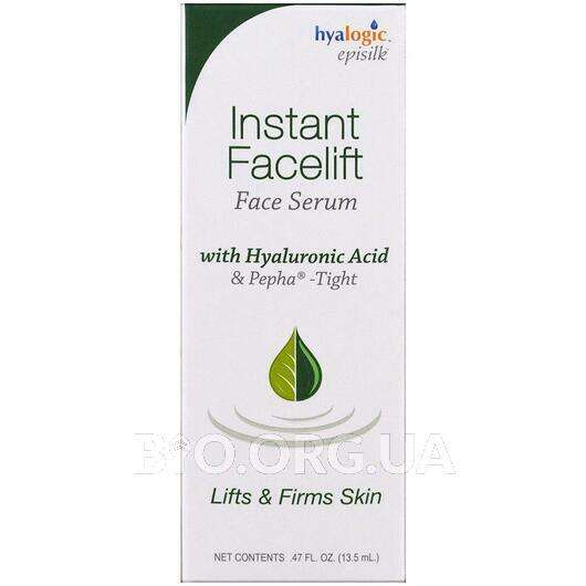Основное фото товара Hyalogic, Сыворотка, Instant Facelift Face Serum, 13.5 мл