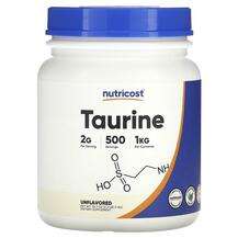 Nutricost, Taurine Powder Unflavored, L-Таурин, 1 kg