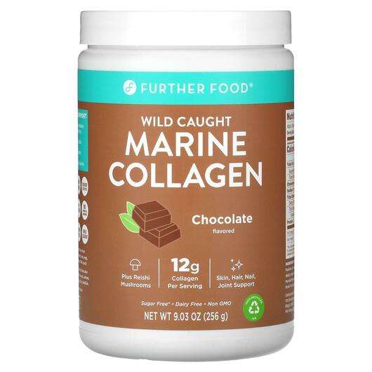 Основне фото товара Further Food, Wild Caught Marine Collagen Chocolate, Колаген, ...