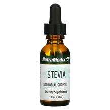 NutraMedix, Stevia Microbial Support, Стевія, 30 мл