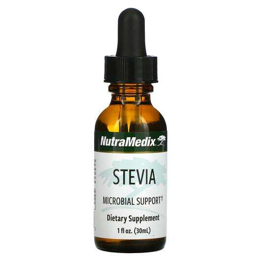 Основне фото товара NutraMedix, Stevia Microbial Support, Стевія, 30 мл