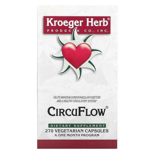 Основное фото товара Kroeger Herb, Co CircuFlow, Ко СирсиуФлов, 270 капсул