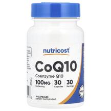 CoQ10 100 mg Коэнзим CoQ10 Nutricost 30 капсул