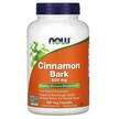 Фото товару Now, Cinnamon Bark 600 mg, Кориця Кора 600 мг, 240 капсул