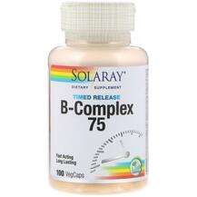 Solaray, B-Complex 75 Timed-Release, 100 VegCaps