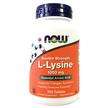 Фото товару Now, L-Lysine 1000 mg, L-лізин 1000 мг, 100 таблеток