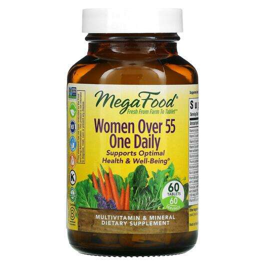 Основное фото товара Mega Food, Мультивитамины для женщин 55+, Women Over 55 One Da...