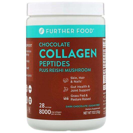 Основное фото товара Коллагеновые пептиды, Chocolate Collagen Peptides Plus Reishi ...