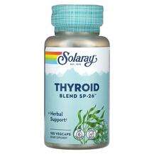 Solaray, Поддержка щитовидной, Thyroid Blend SP-26, 100 капсул