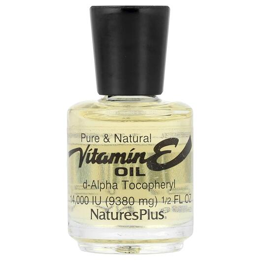 Основне фото товара Natures Plus, Vitamin E Oil, Вітамін E Токофероли, 14000 МО