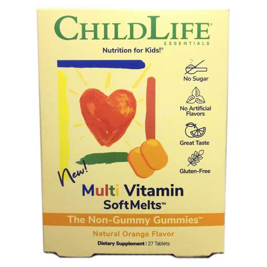 Основне фото товара ChildLife, Multi Vitamin, Жувальні вітаміни для дітей, 27 цукерок