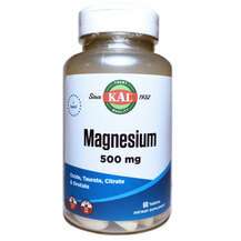 KAL, Магний 500 мг, Magnesium 500 mg, 60 таблеток
