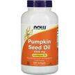 Фото товару Now, Pumpkin Seed Oil 1000 mg, Гарбузова олія 1000 мг, 200 капсул