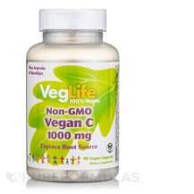 VegLife, Vegan C 1000 mg Non-GMO, Вітамін C, 90 капсул