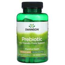 Swanson, Prebiotic for Friendly Flora Support 375 mg, Пребіоти...