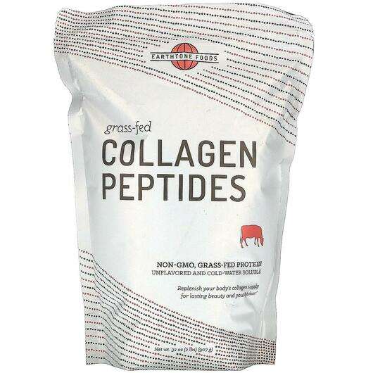 Grass Fed Collagen Peptides Unflavored, Колагенові пептиди, 907 г