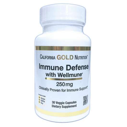 Основне фото товара California Gold Nutrition, Immune Defense with Wellmune, Бета ...