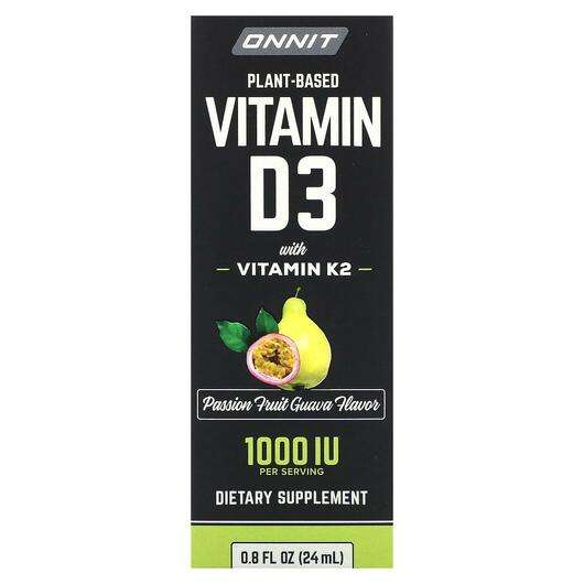 Основное фото товара Витамин K2, Plant Based Vitamin D3 with Vitamin K2 Passion Fru...