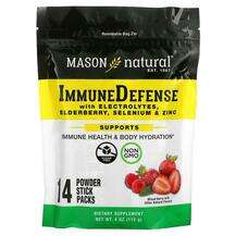 Mason, ImmuneDefense with Electrolytes Elderberry 14 Sticks, П...