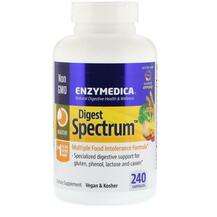 Enzymedica, Digest Spectrum, Травні Ферменти, 240 капсул