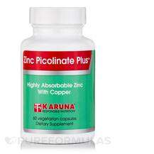 Karuna Health, Пиколинат Цинка, Zinc Picolinate Plus, 60 капсул
