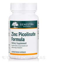 Genestra, Пиколинат Цинка, Zinc Picolinate Formula, 60 капсул