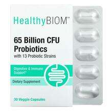 HealthyBiom, 65 Billion CFUs Probiotics, Пробіотики, 30 капсул