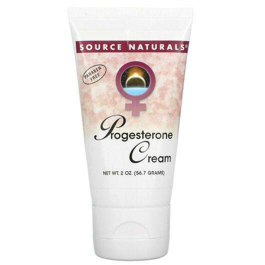 Основне фото товара Source Naturals, Natural Progesterone Cream, Прогестерон Крем,...