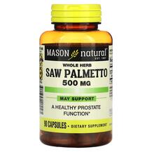 Whole Herb Saw Palmetto 500 mg Со Пальметто Mason