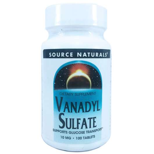 Основне фото товара Source Naturals, Vanadyl Sulfate 10 mg, Ванаділсульфат 10 мг, ...