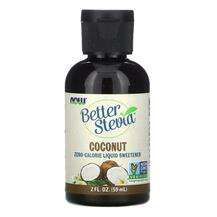 Now, Better Stevia Liquid Sweetener Coconut, 60 ml