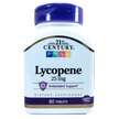 Фото товару 21st Century, Lycopene 25 mg, Лікопен 25 мг, 60 таблеток
