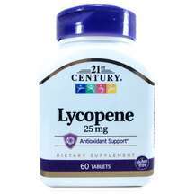 21st Century, Lycopene 25 mg, Лікопен 25 мг, 60 таблеток