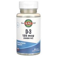 Вітамін D3 D-3 125 mcg 5000 IU KAL 60 таблеток
