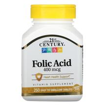 Вітамін B9 Фолієва кислота Folic Acid 400 mcg 21st