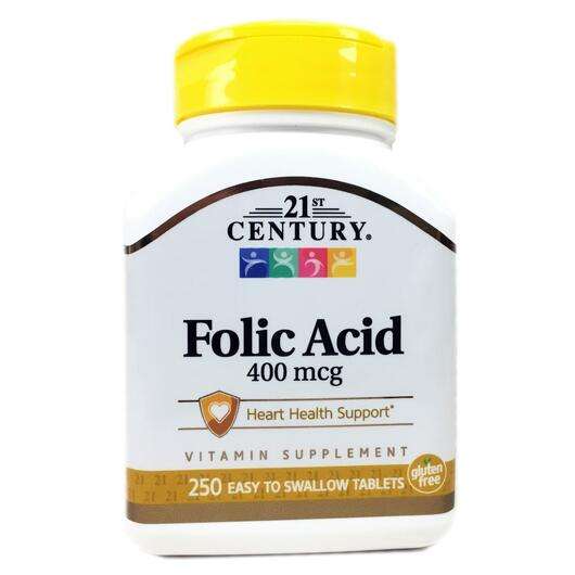 Folic Acid 400 mcg, Фолиевая кислота 400 мкг, 250 таблеток