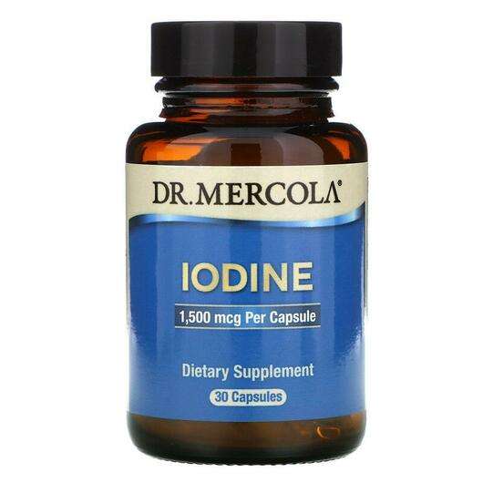 Основне фото товара Dr. Mercola, Iodine 1.5 mg 30, Йод, 30 капсул