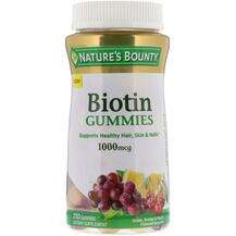Nature's Bounty, Биотин 1000 мкг, Biotin Gummies 1000 mcg, 110...
