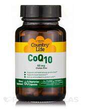 Country Life, CoQ10 60 mg, Коензим Q10, 60 капсул