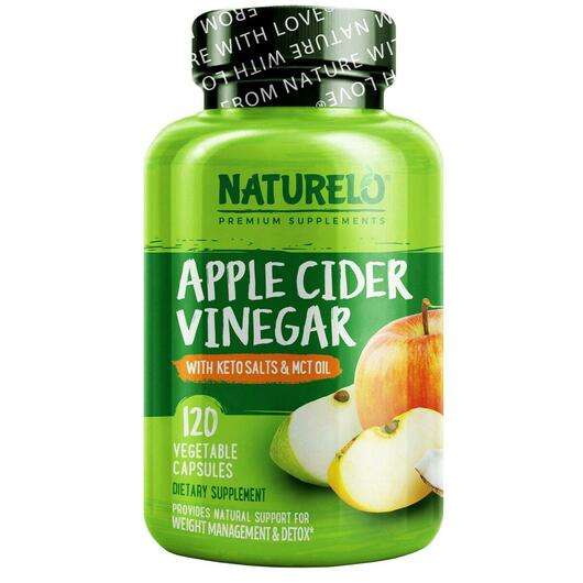 Основне фото товара NATURELO Apple Cider Vinegar with Keto Salts & MCT Oil, Яб...