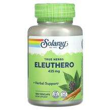 Solaray, True Herbs Eleuthero 425 mg, Елеутеро, 100 капсул
