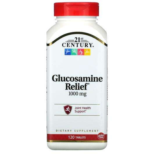 Основное фото товара 21st Century, Глюкозамин Хондроитин, Glucosamine Relief 1000 m...