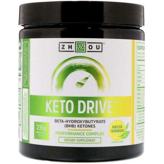 Основное фото товара Zhou Nutrition, Контроль веса, Keto Drive Matcha Lemonade, 235 г