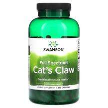 Swanson, Full Spectrum Cat's Claw 500 mg, Котячий кіготь, 250 ...