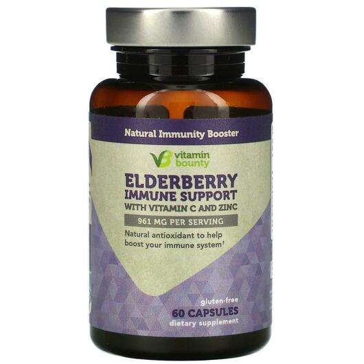 Основне фото товара Vitamin Bounty, Elderberry Immune Support 961 mg, Чорна Бузина...