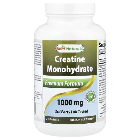 Основне фото товара Creatine Monohydrate 1000 mg, Креатин, 240 таблеток