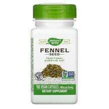 Nature's Way, Фенхель 480 мг Семена, Fennel Seed 480 mg, 100 к...
