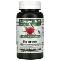 Kroeger Herb, Bilberry, Чорниця, 90 капсул