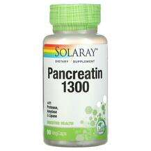 Solaray, Pancreatin 1300, Панкреатин 1300 мг, 90 капсул
